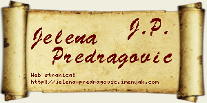 Jelena Predragović vizit kartica